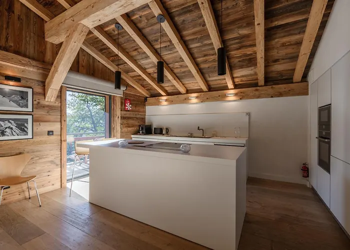 木屋 Luxueux Avec Et Vue Sur Mont Blanc - Fr-1-343-253